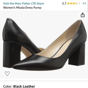 Worn one night - Marc Fisher Size 10 Mlzala Black Leather Pump